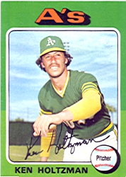 1975 Topps Mini Baseball Cards      145     Ken Holtzman
